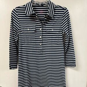 Vineyard Vines Sankaty Margo Striped Shirt Dress
